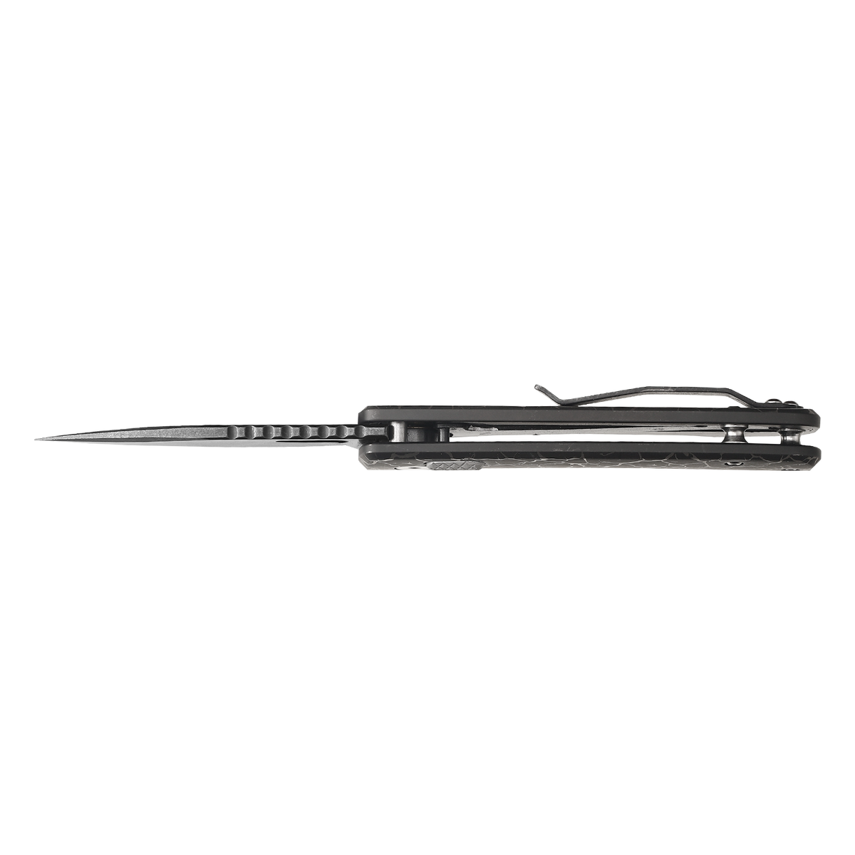 Pallas | Top Liner Lock | D2 Blade & Cracked Ice Titanium Handle | PA-04