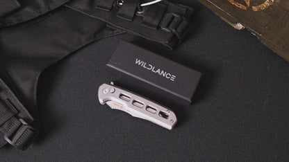 Ti-Tidal | Button Lock | D2 Blade & Titanium Handle | TX-02