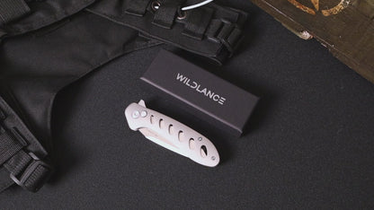 Ti-Flash | Button Lock | D2 Blade & Titanium Handle | TA-03
