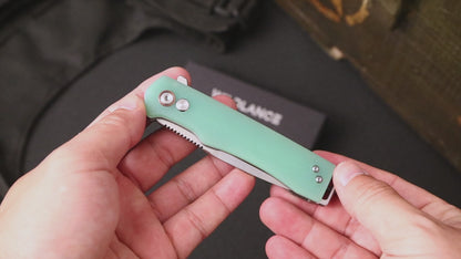 Vesta | Button Lock | D2 Blade & G10 Handle | VE-02