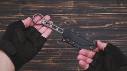 Silex | Full Tang DC53 Blade | Titanium PVD Finish | Kydex Sheath | BS-02