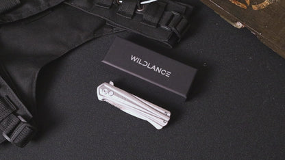 Ti-Flow | Button Lock | D2 Blade & Titanium Handle | TA-02