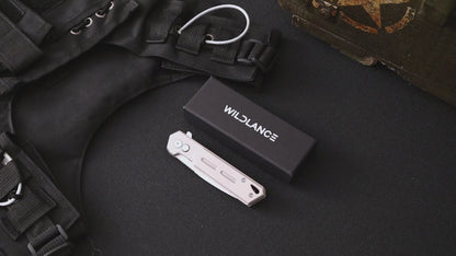 Ti-Swash | Button Lock | D2 Blade & Titanium Handle | TPK-04