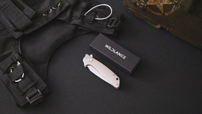 Ti-Surge | Button Lock | D2 Blade & Titanium Handle | TPK-01