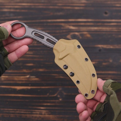Talon | Full Tang DC53 Blade | Titanium PVD Finish | Kydex Sheath | IB-03