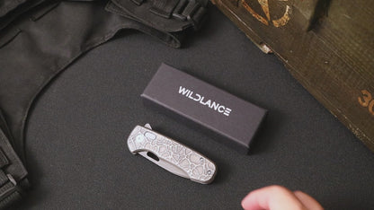 Pallas | Top Liner Lock | D2 Blade & Stonewashed Titanium Handle | PA-02