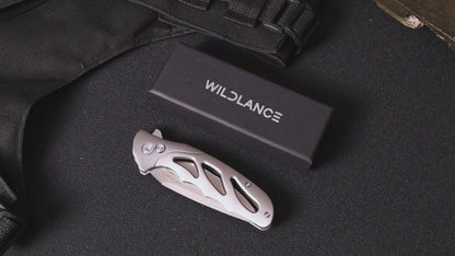 Ti-Drift | Button Lock | D2 Blade & Titanium Handle | TA-01