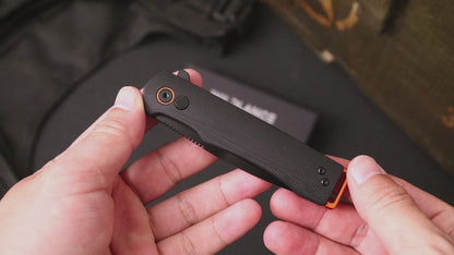 Vesta | Button Lock | D2 Blade & G10 Handle | VE-01