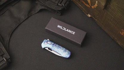 Pallas | Top Liner Lock | D2 Blade & Flamed Titanium Handle | PA-01