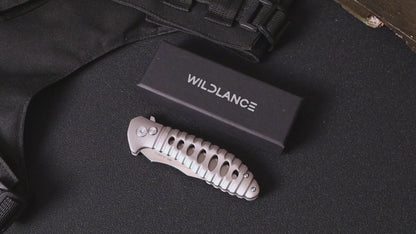 Ti-Swell | Button Lock | D2 Blade & Titanium Handle | TX-01